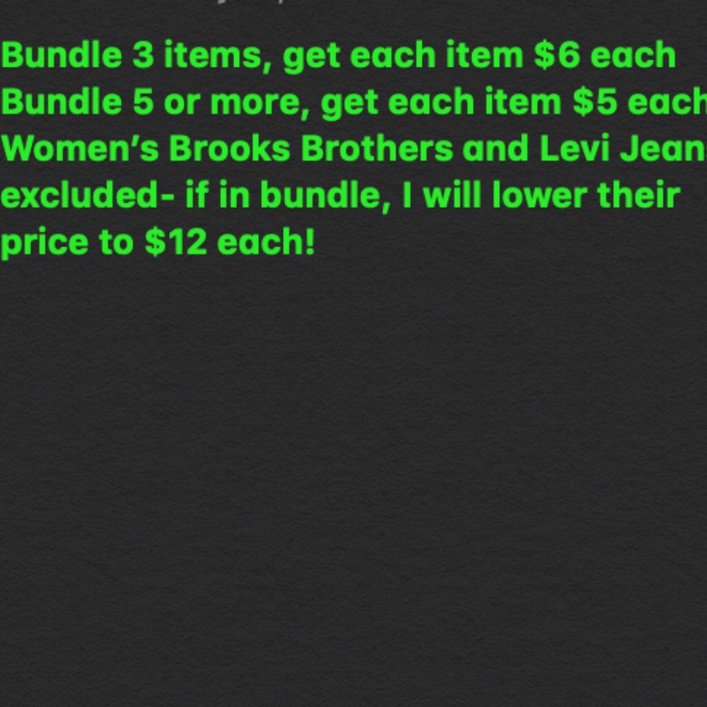 BUNDLE SALE
